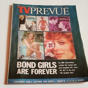Chicago Sun Times TV Prevue Nov. 3-9, 2002 Bond Girls Are Forever